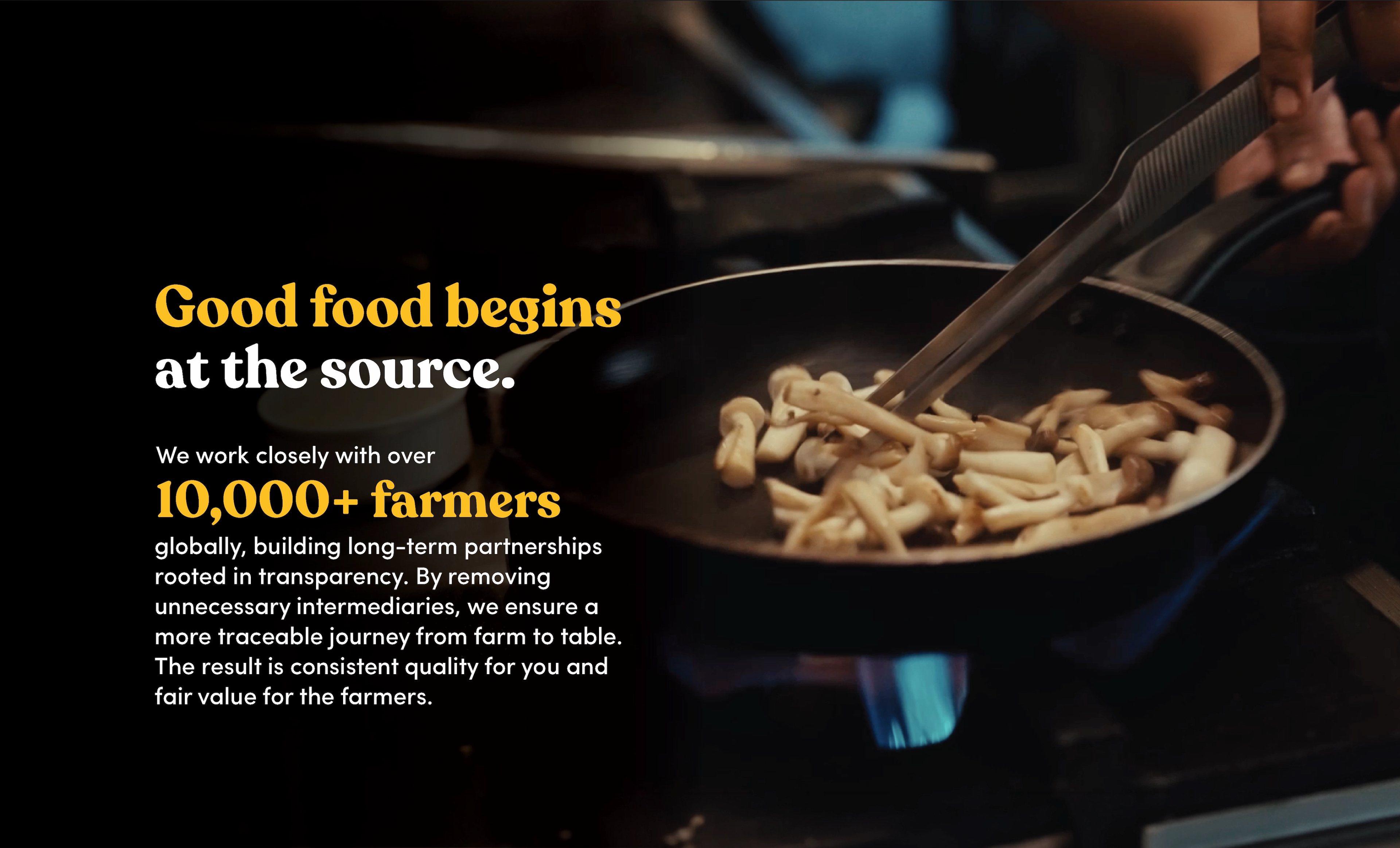 Good food begins at the source